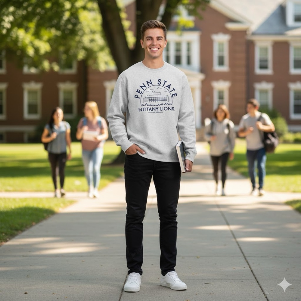 Penn State Nittany Lions Collegiate Heavyweight Pullover Sweatshirt Size Small